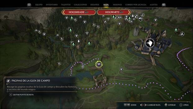 Hogwarts Legacy - Páginas de la Guía de campo de Las Highlands: Página #7