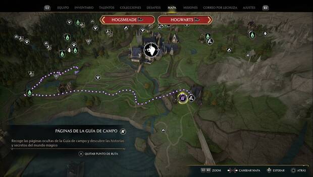 Hogwarts Legacy - Páginas de la Guía de campo de Las Highlands: Página #8
