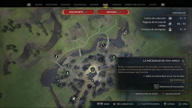 Hogwarts Legacy - Misiones secundarias, La necesidad de una amiga: ubicación de la misión