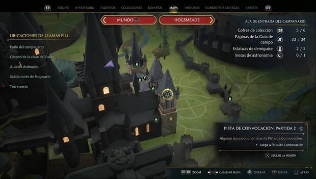 Hogwarts Legacy - Misiones secundarias: Pista de convocación - Partida 2