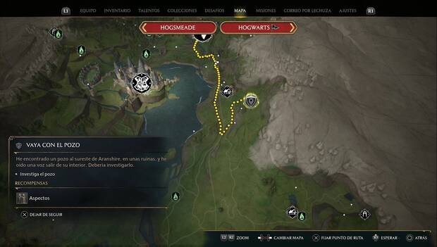 Hogwarts Legacy - Misiones secundarias: Vaya con el pozo