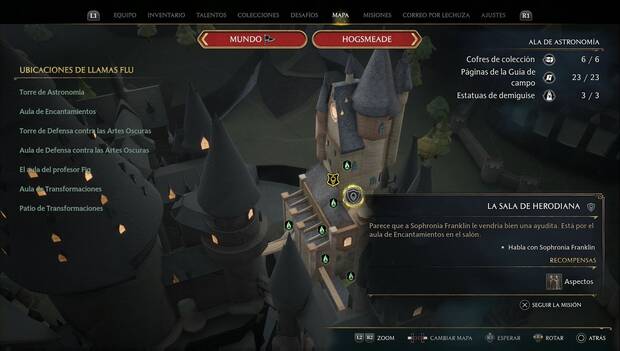 Hogwarts Legacy - Misiones secundarias: La sala de Herodiana