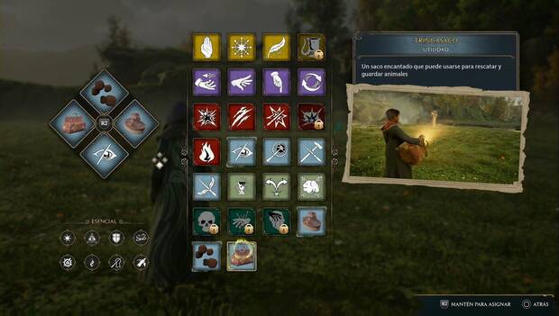 Hogwarts Legacy - Animales mágicos: menú del trincasaco