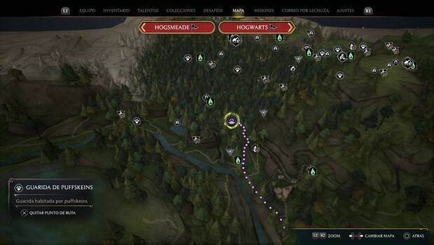 Hogwarts Legacy - Animales mágicos: ubicación de puffskeins