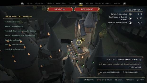 Hogwarts Legacy - Un elfo doméstico en apuros: ubicación de la misión