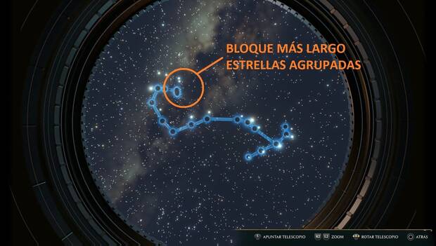 Hogwarts Legacy - Mesas de astronomía: ejemplo de estrellas representativas