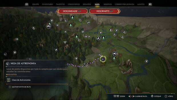 Hogwarts Legacy - Mesas de astronomía: ubicación de Leo