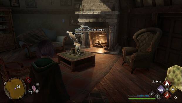 Hogwarts Legacy - Páginas de la Guía de campo en Hogsmeade: Sala privada de Las Tres Escobas