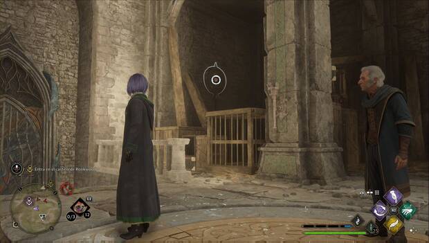 Hogwarts Legacy - La prueba de Charles Rookwood: interruptores para abrir la puerta