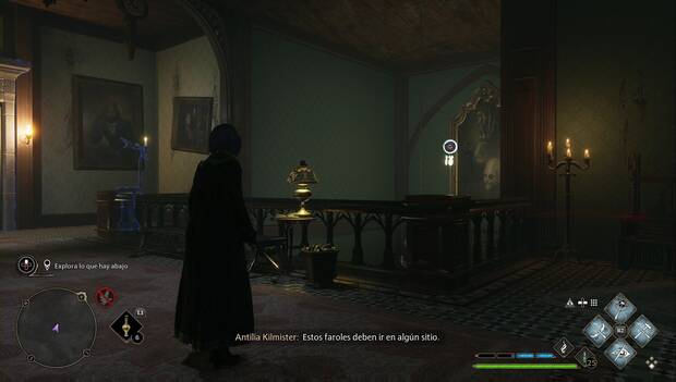 Hogwarts Legacy - Negocio propio: farol flotante en la sala de la puerta cerrada