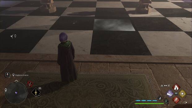 Hogwarts Legacy - Negocio propio: tablero de ajedrez con grietas