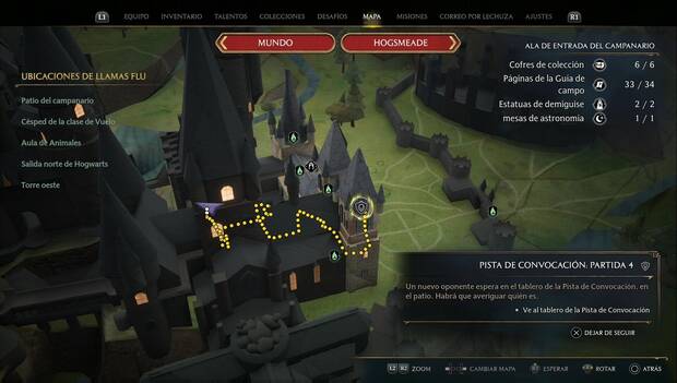Hogwarts Legacy - Pista de convocación - Partida 4