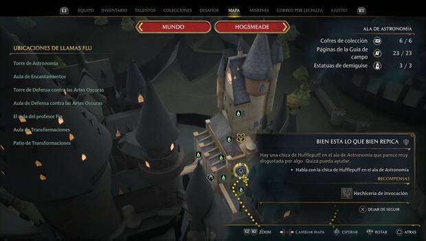 Hogwarts Legacy - Bien está lo que bien repica, ubicación de la misión