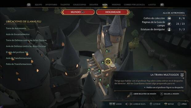 Hogwarts Legacy - La trama multijugos: ubicación de la misión