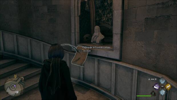 Hogwarts Legacy - Páginas de Revelio en La Gran Escalera: Busto de Ravenclaw