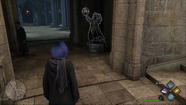 Hogwarts Legacy - Páginas de Revelio en La Gran Escalera: Estatua de Levioso