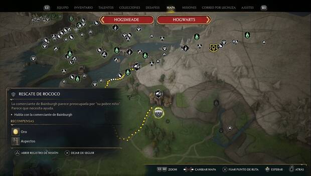 Hogwarts Legacy - Misiones secundarias: Rescate de Rococo, ubicación