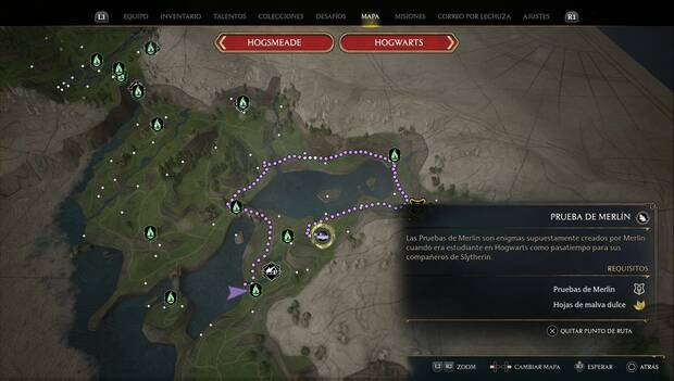 Hogwarts Legacy - Pruebas de Merlín en Lago Marunweem: Prueba de Merlín 3