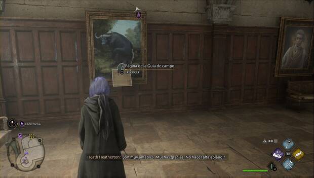 Hogwarts Legacy - Páginas de Revelio en El ala sur: Retrato de Baruffio
