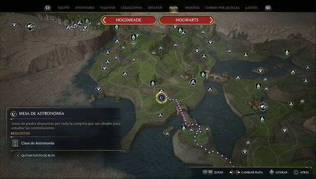 Hogwarts Legacy - Mesas de astronomía: ubicación de Hydra