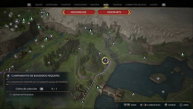 Hogwarts Legacy - Cofres de colección en la Costa de Poidsear: ubicación del cofre 7