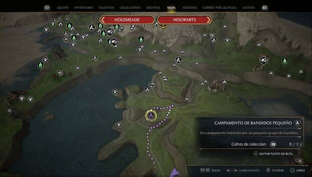 Hogwarts Legacy - Cofres de colección en Costa de Clagmar: cofre 4