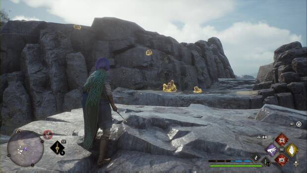 Hogwarts Legacy - Cofres de colección en el Vivario: cofre de colección 5 en la Playa, rocas para llegar hasta él