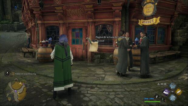 Hogwarts Legacy - Páginas de la Guía de campo en Hogsmeade: Tienda de artíclos de broma de Zonko