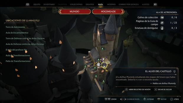 Hogwarts Leegacy - El alijo del castillo: ubicación de la misión