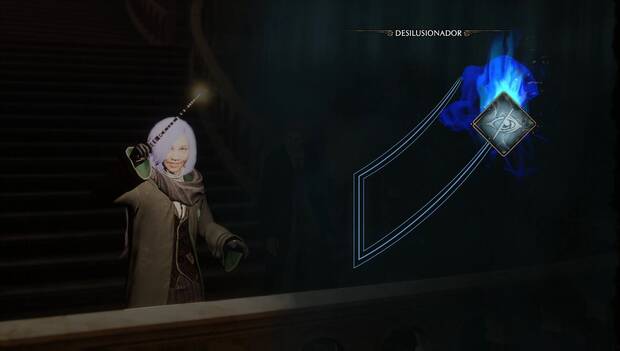 Hogwarts Legacy - Los secretos de la sección prohibida: el personaje aprende el hechizo desilusionador