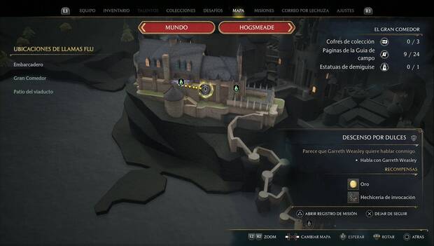 Hogwarts Legacy - Descenso por dulces: ubicación de la misión