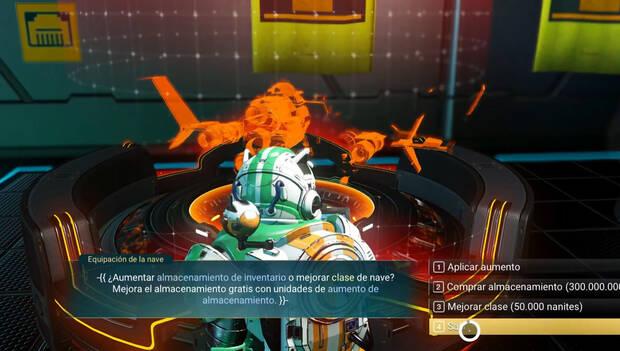Aumentar el inventario de tus naves en No Man's Sky