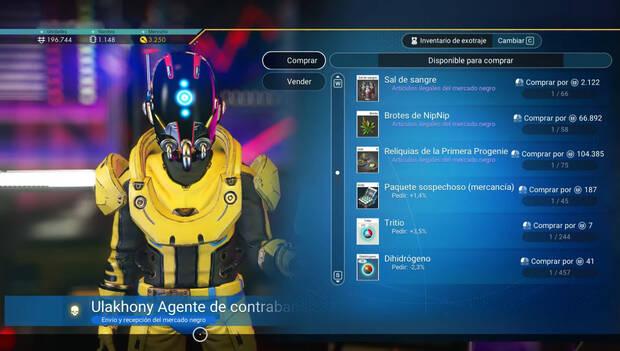 No Man's Sky - Realizar contrabando con objetos ilegales