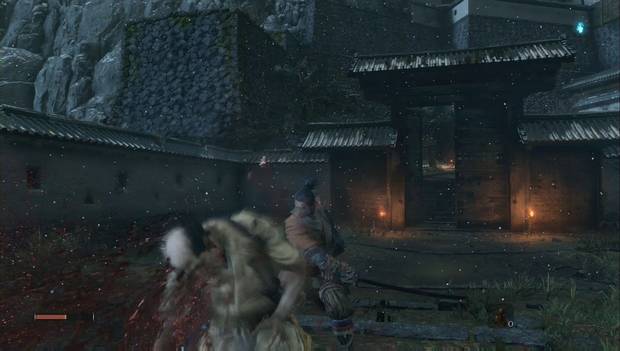 Sekiro Shadows Die Twice - Embalse de Ashina: enemigo muerto por un parry