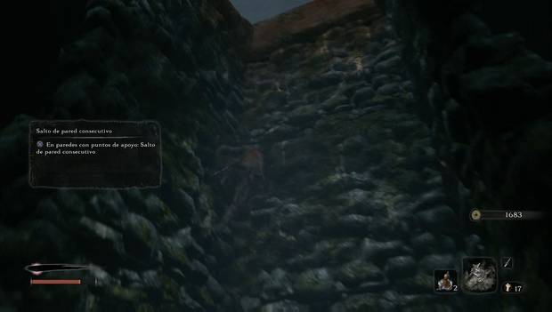 Sekiro - Hacienda Hirata: salta por las paredes para llegar arriba