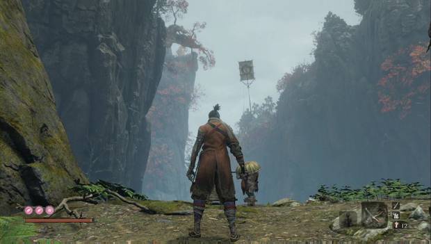 Sekiro - Templo Senpo: El enemigo mantiene la palanca activada