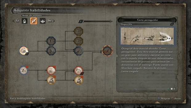 Sekiro - Habilidades: artes de ashina