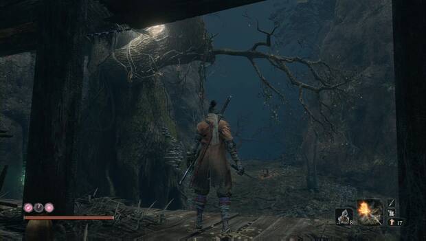 Sekiro - Profundidades de Ashina: camino a seguir en el bosque