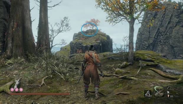 Sekiro: Shadows Die Twice - Molinillo rojo y blanco de kotaro