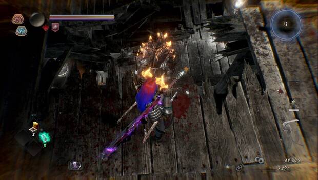 Nioh 2 - El santuario de la víbora: punto desde el que saltar sobre el Yoki