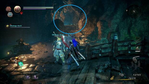 Nioh 2 - El santuario de la víbora: cueva al quinto Kodama
