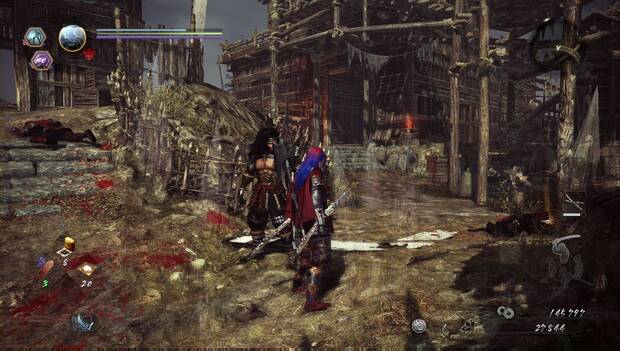 Nioh 2 - Misterioso castillo de una noche: edificio por el que continuar
