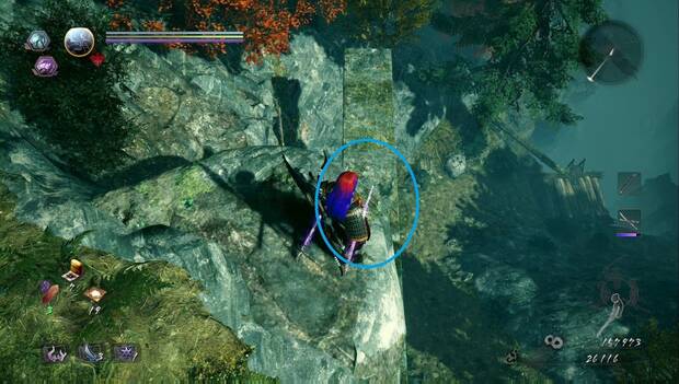 Nioh 2 - Misterioso castillo de una noche: ubicación del sexto Kodama