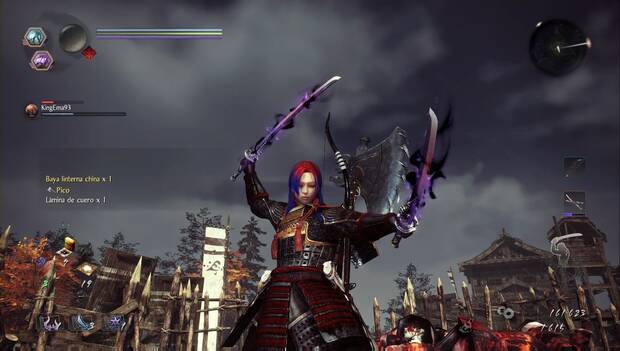 Nioh 2 - Armas corruptas y bendecidas: katanas dobles corruptas