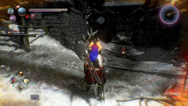 Nioh 2 - La víbora y la mariposa: enemigos junto a la puerta