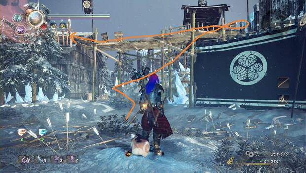Nioh 2 - Hielo y cadáveres: ubicación del último kodama