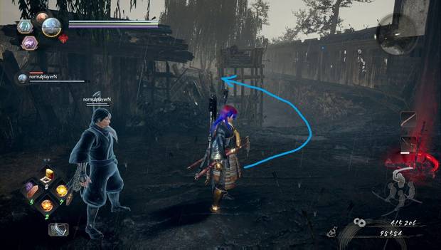 Nioh 2 - Aguas dominantes: desvío al primer Kodama