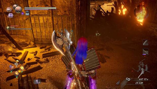 Nioh 2 - Las llamas enfurecidas: ubicación del primer Kodama
