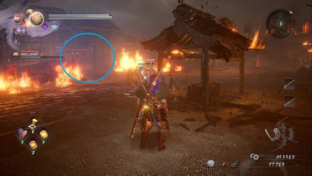 Nioh 2 - Las llamas enfurecidas: camino a seguir entre las llamas