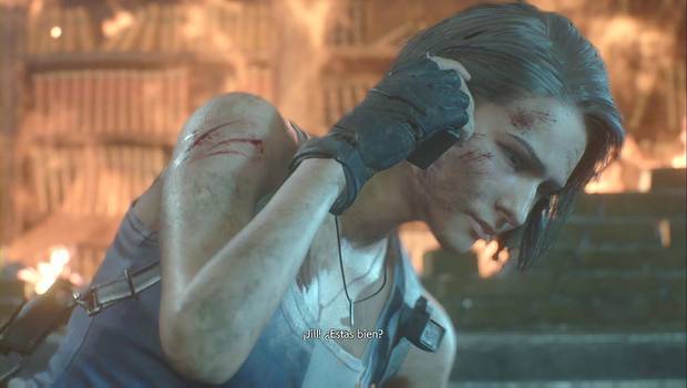 Resident Evil 3 Remake - Alcantarillas y zona en obras: Jill habla con Carlos por radio